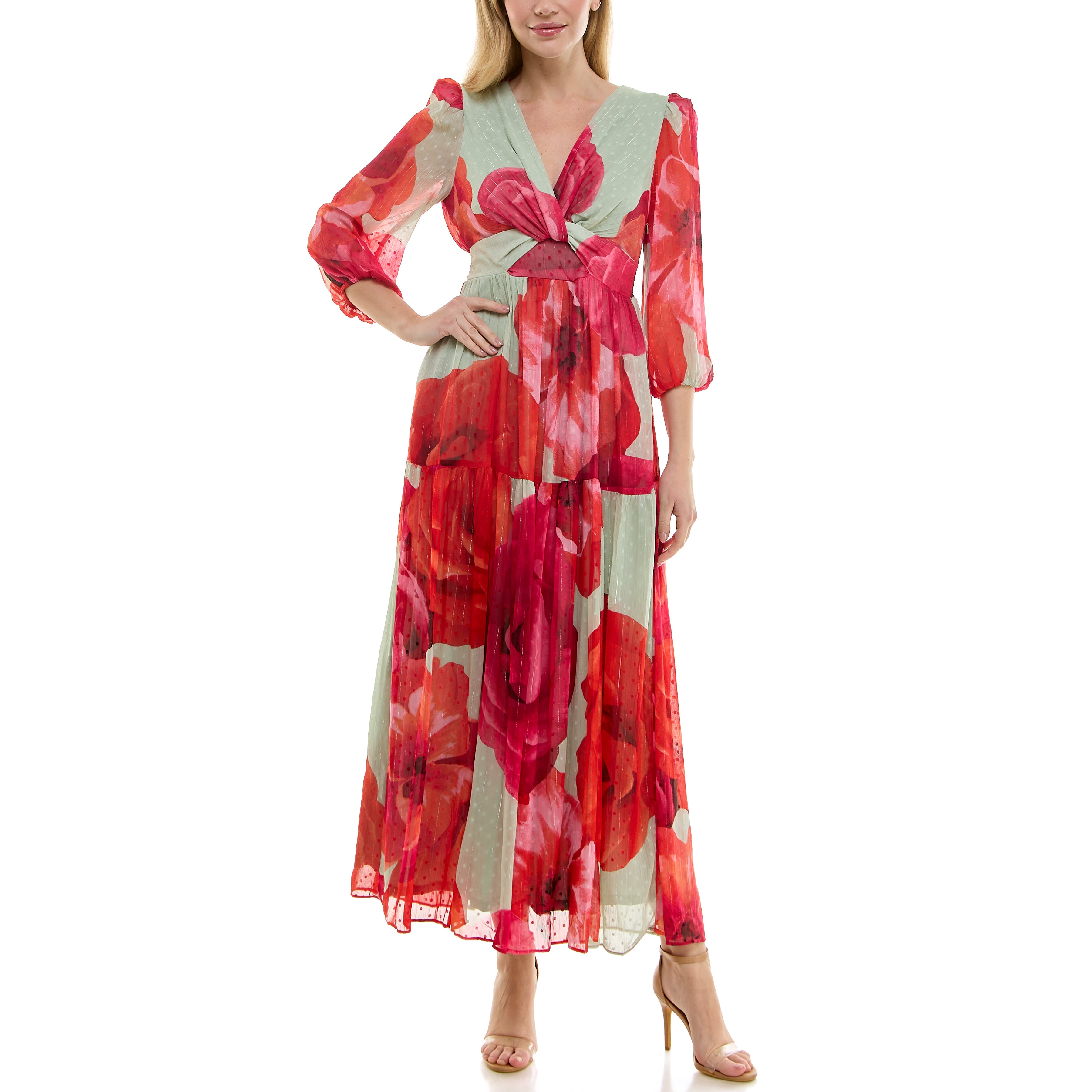 RoseMuse　Floral print pleats dress pleats floral print dress – BUNNY APARTMENT