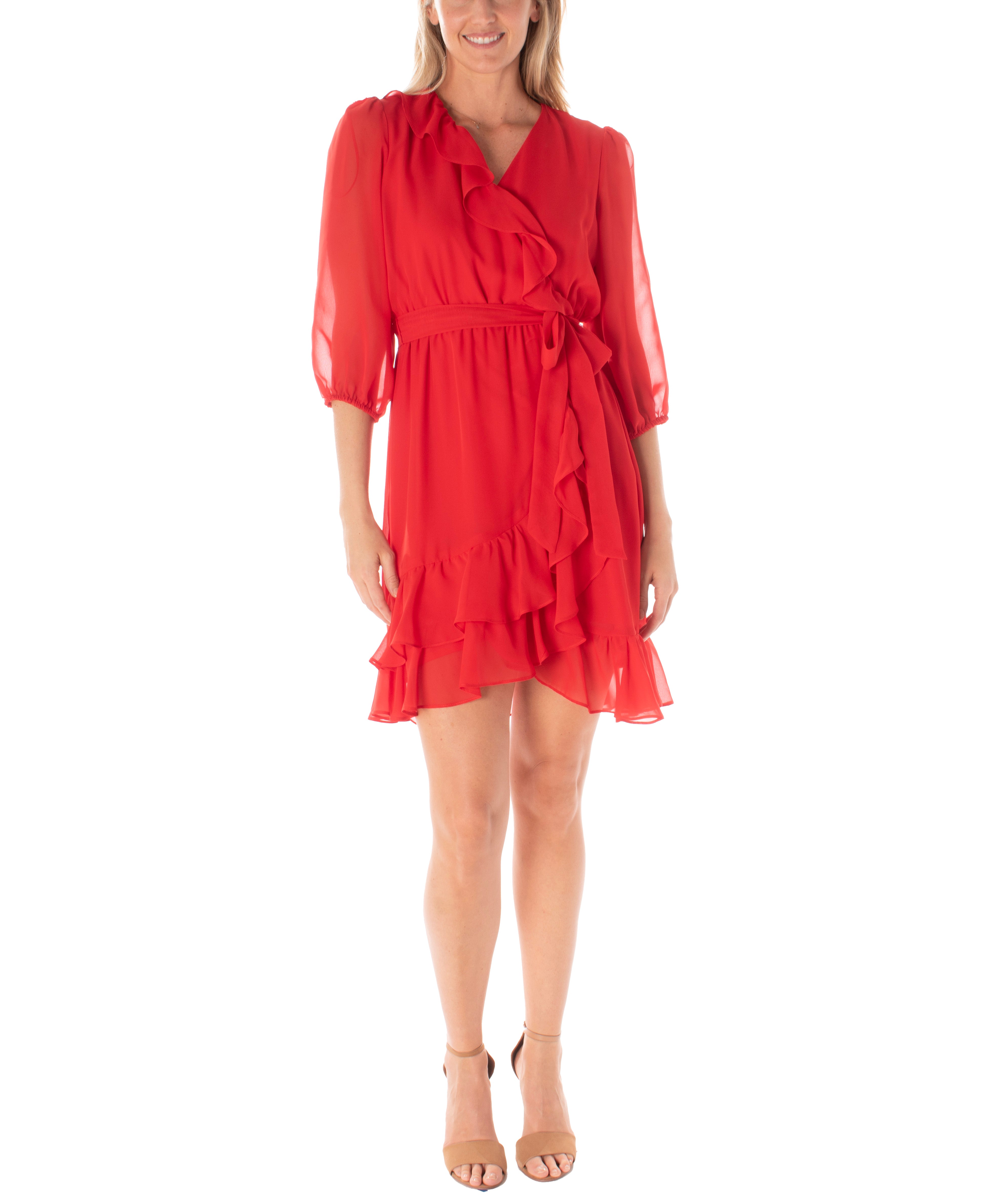 Linen Wrap Dress Reina | linenhandmadestudio.com