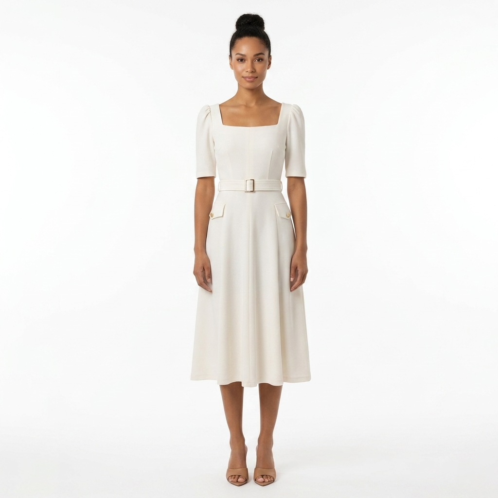 Maison Tara Savannah Dress, 12 / White
