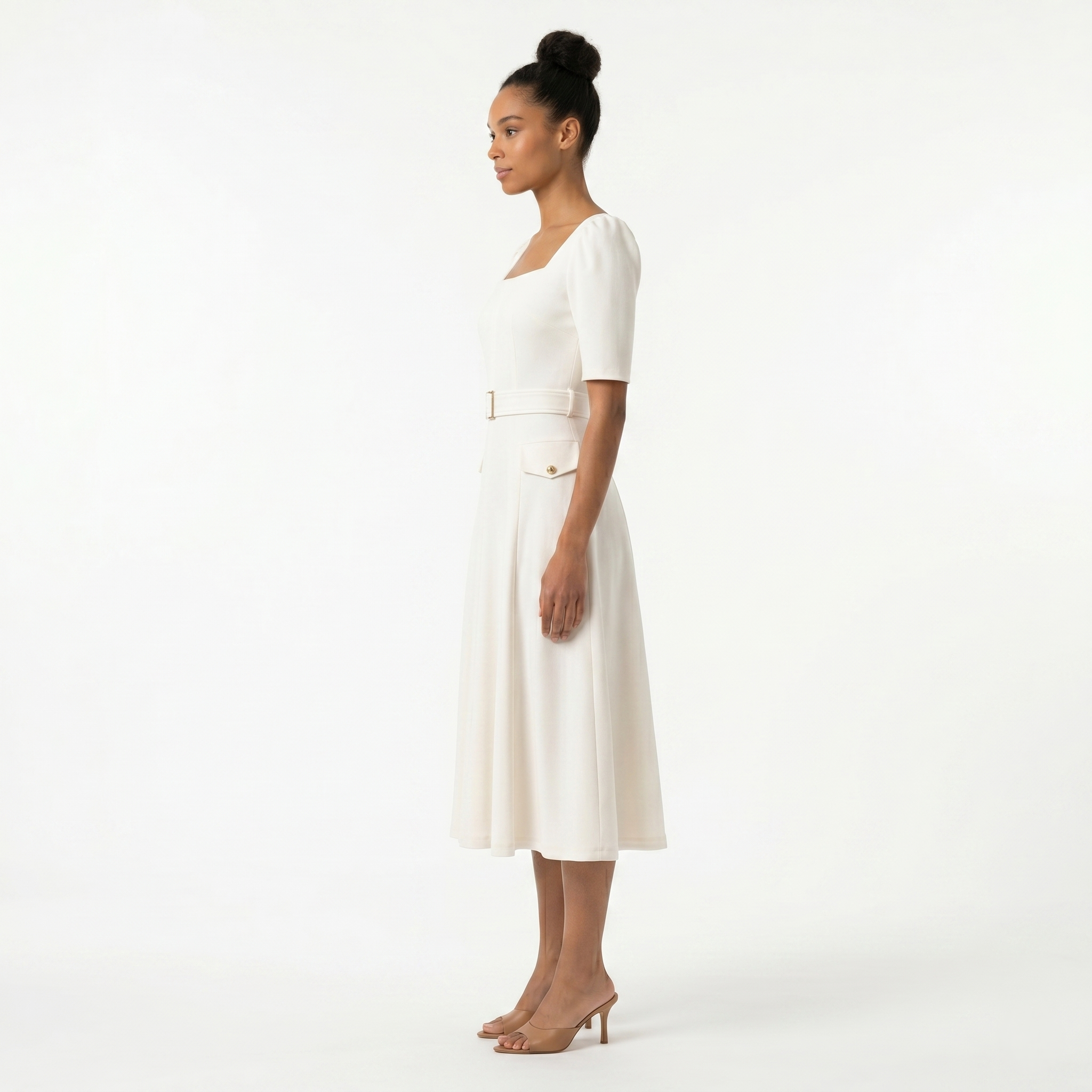 Maison Tara Savannah Dress, 10 / White