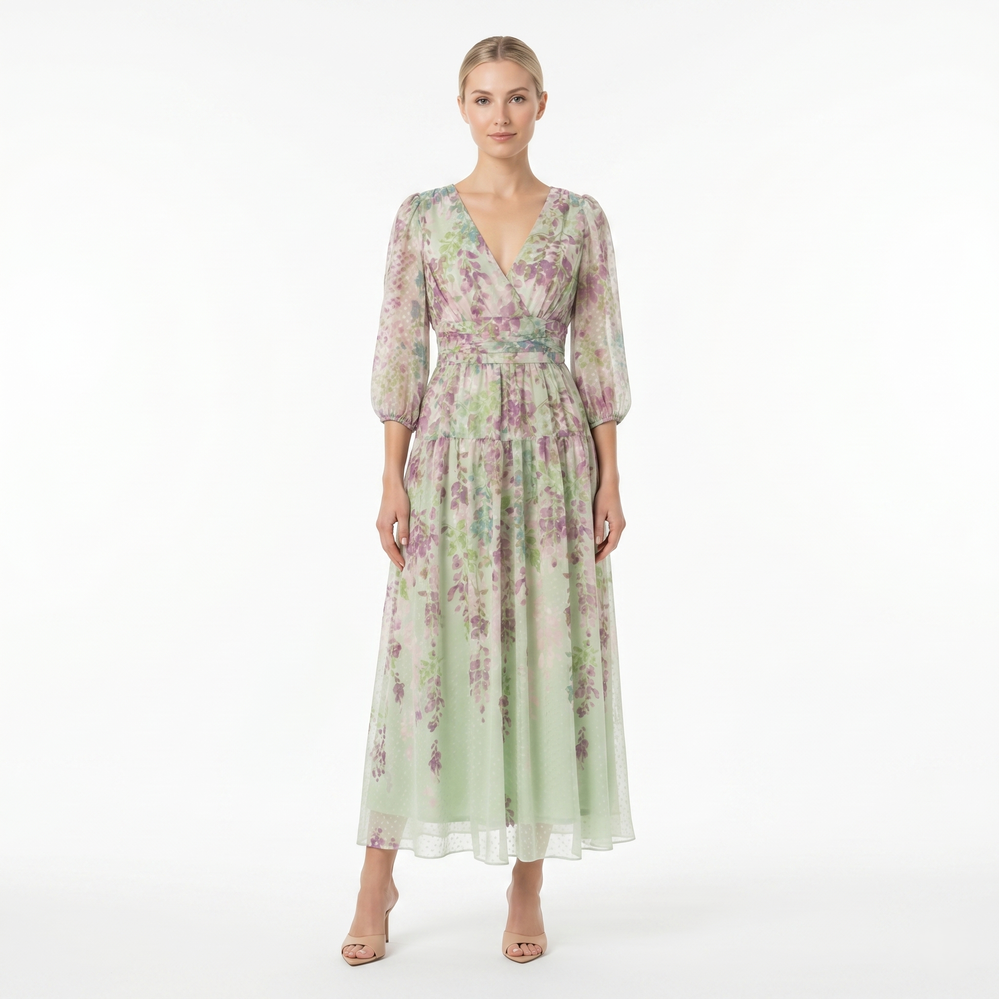 Maison Tara Delilah Midi Dress, 6 / Green