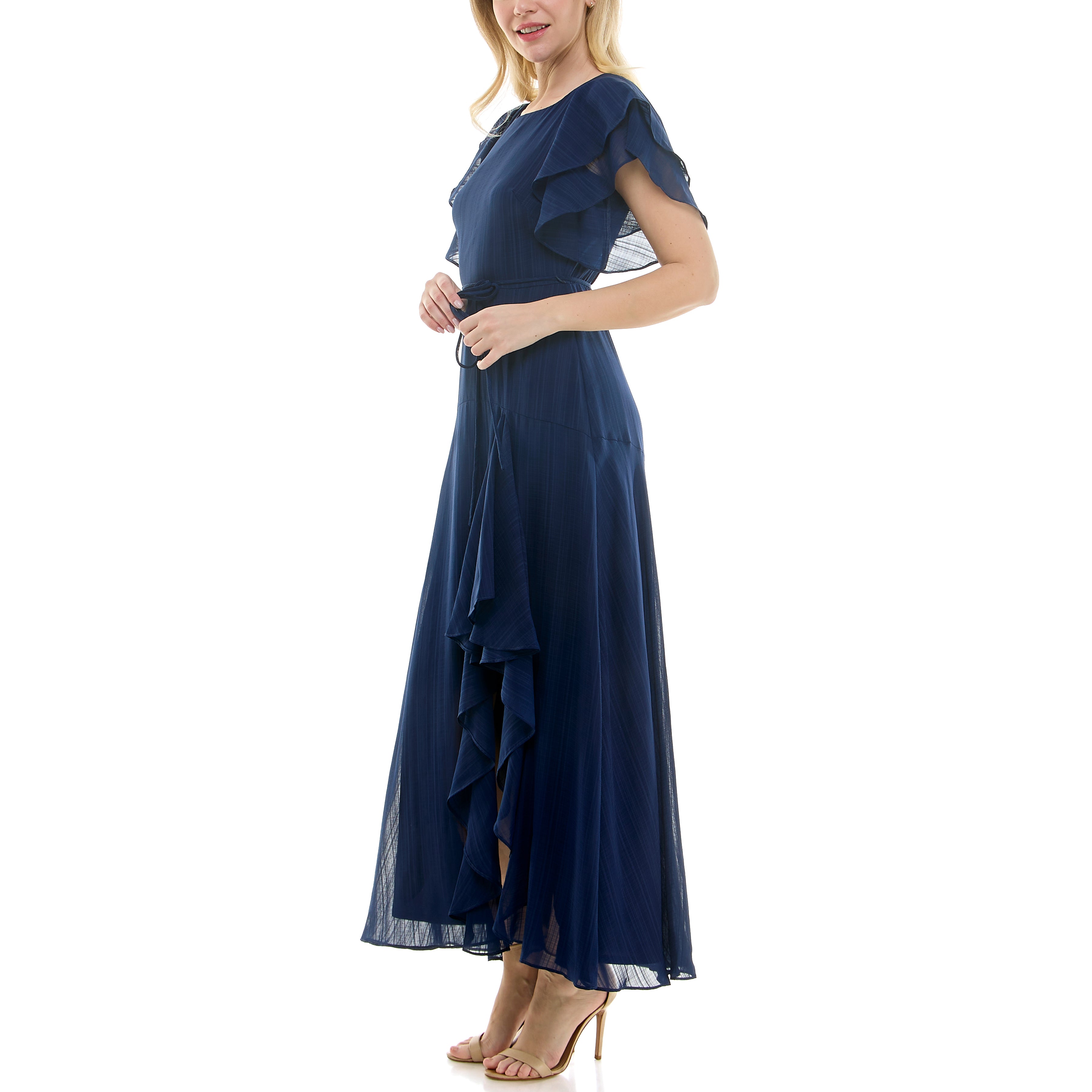 【maison celon】lace flare long dress Long Sleeve Fit-and-Flare and Overskirt | Kleinfeld Bridal