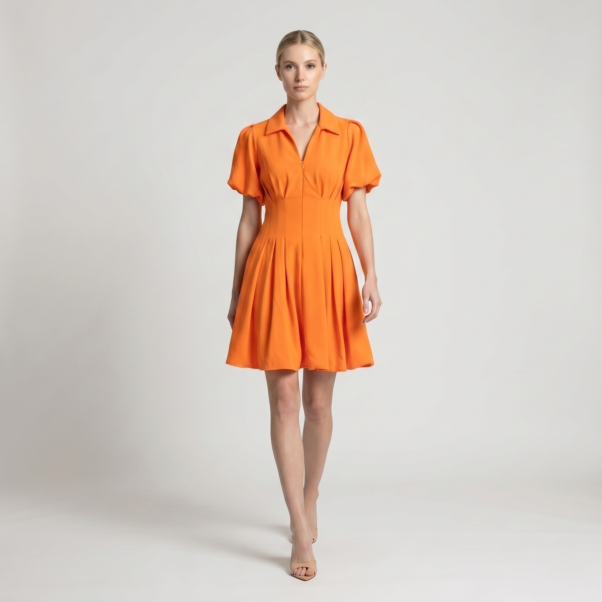 Maison Tara Mini Dress, 12 / Orange