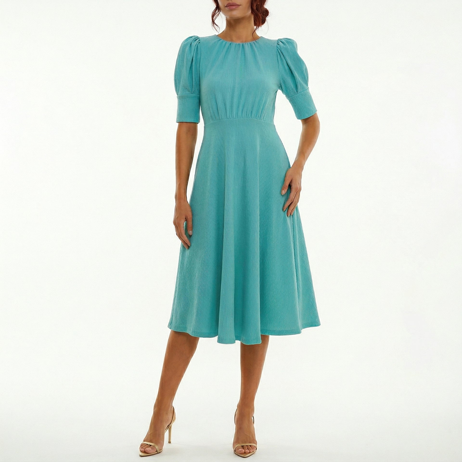 Bleecker 126 Knit Ottoman A-Line Dress, 8 / Blue Bleecker 126 Knit Ottoman A-Line Dress, 8 / Blue