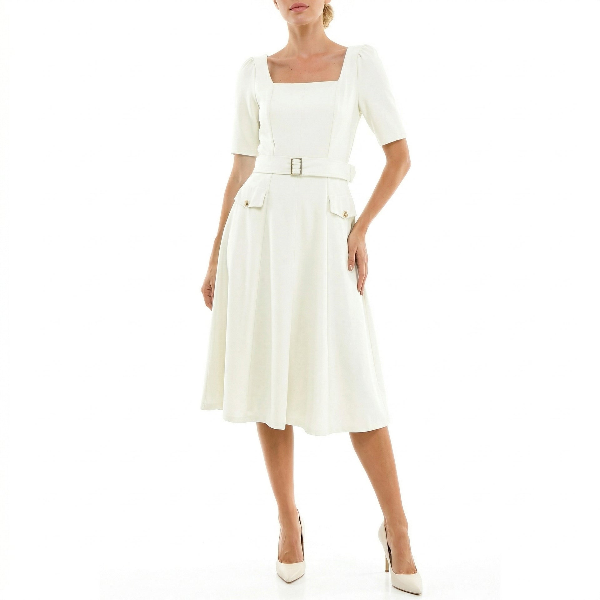 Maison Tara Savannah Dress, 6 / White